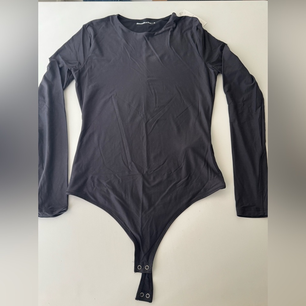 Abercrombie Soft Matte Seamless Long Sleeve Crew Bodysuit